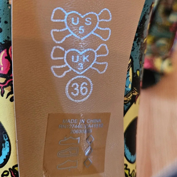 Iron Fist Oh No Women's Vegan Leather Multicolor Platform High Heels Size  US 5. - Picture 11 of 11